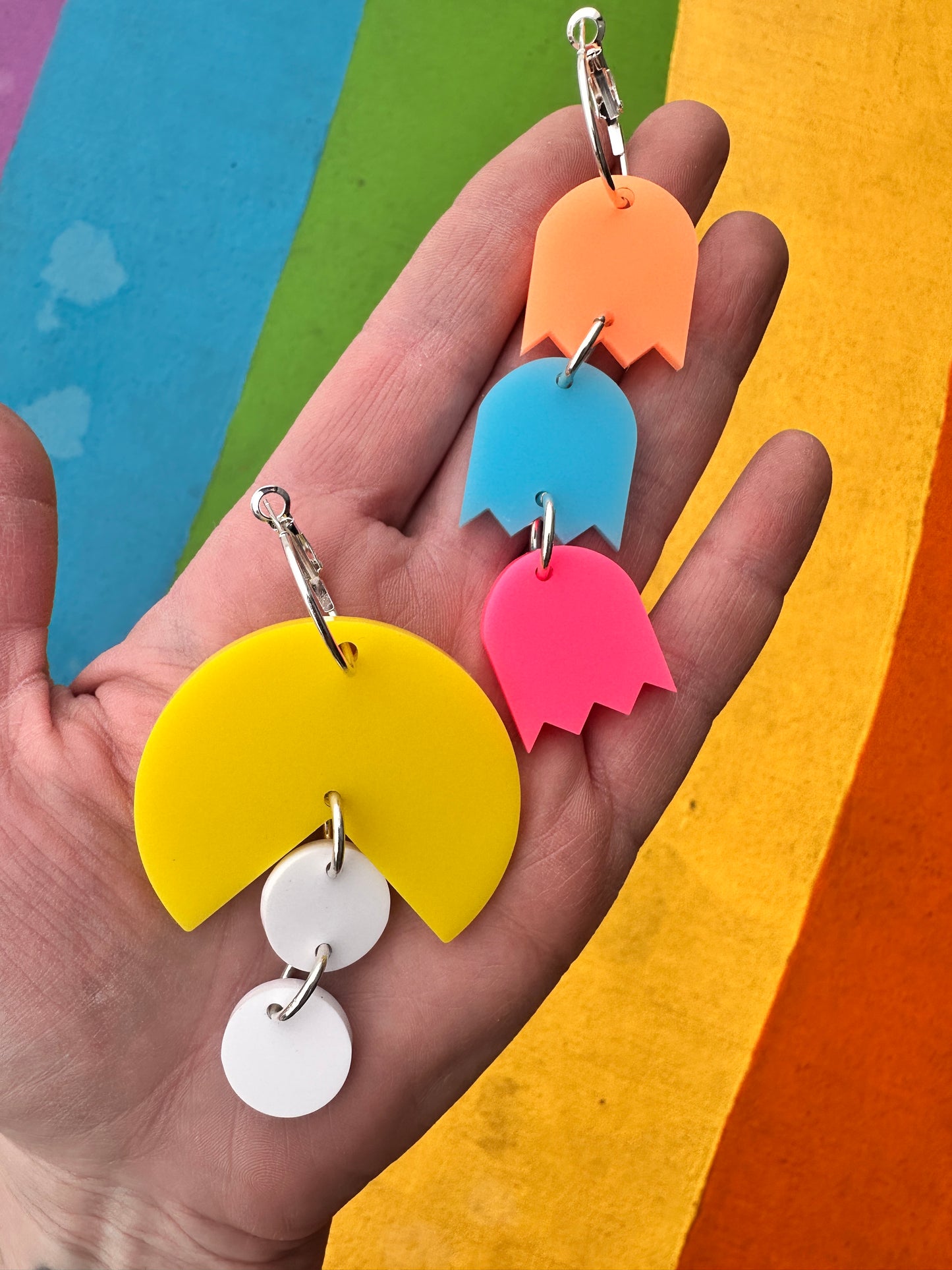 Mrs Pac-Man Earrings