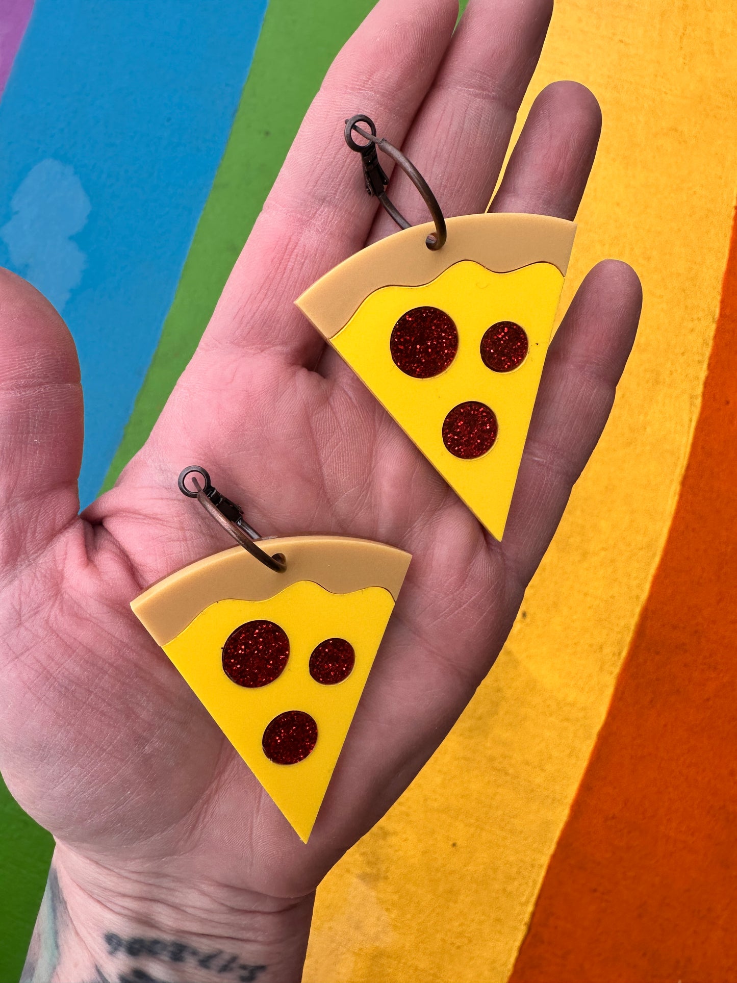 Pizza Earrings