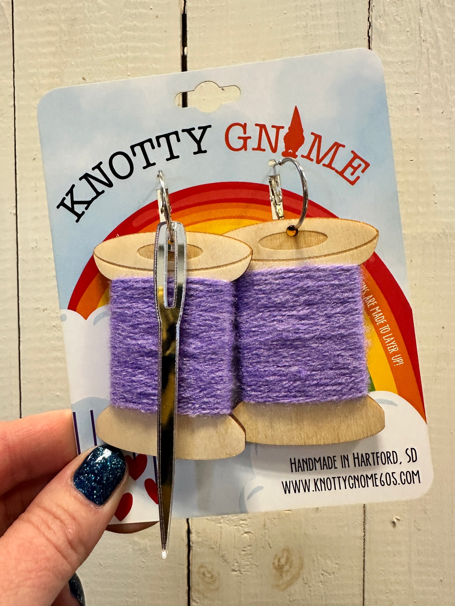 Thread Spool Earrings