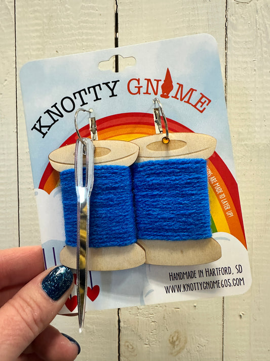 Thread Spool Earrings