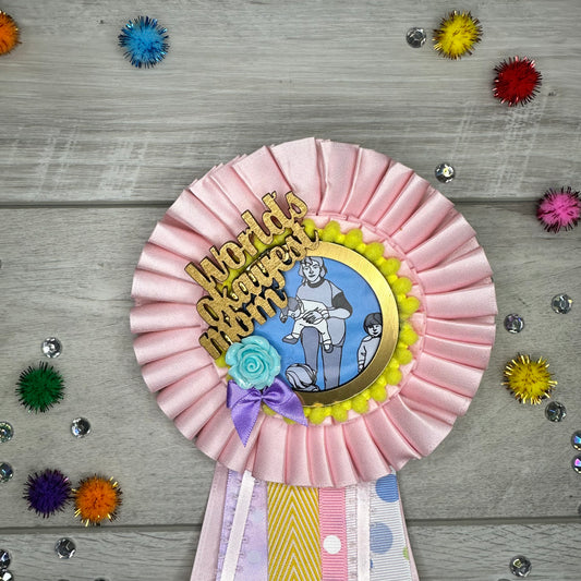 Okayest Mom Ribbon (Pink)