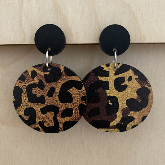 Cheeta Round Earrings