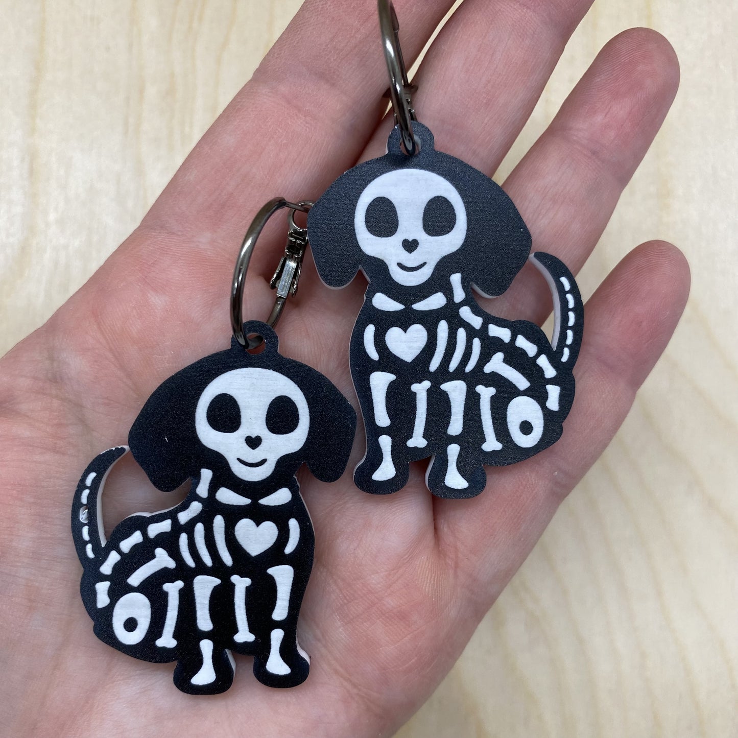 Skeleton Beagle Earrings