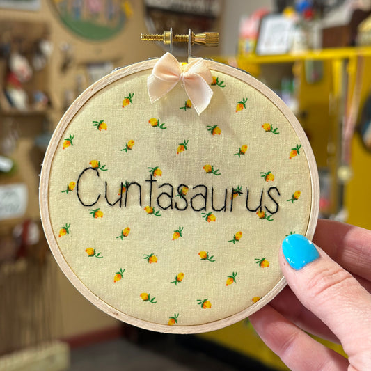 C*ntasaurus Embroidery