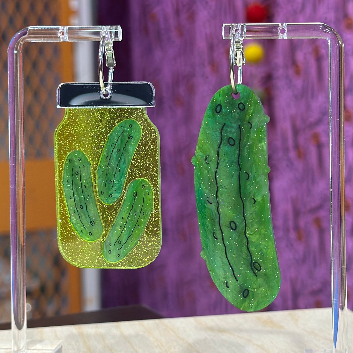 Pickle Earrings