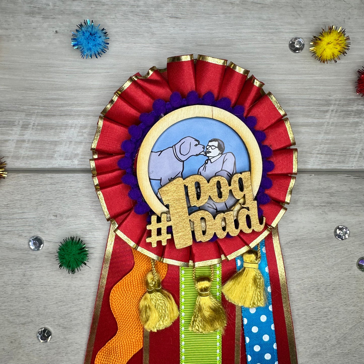 #1 Dog Dad Ribbon