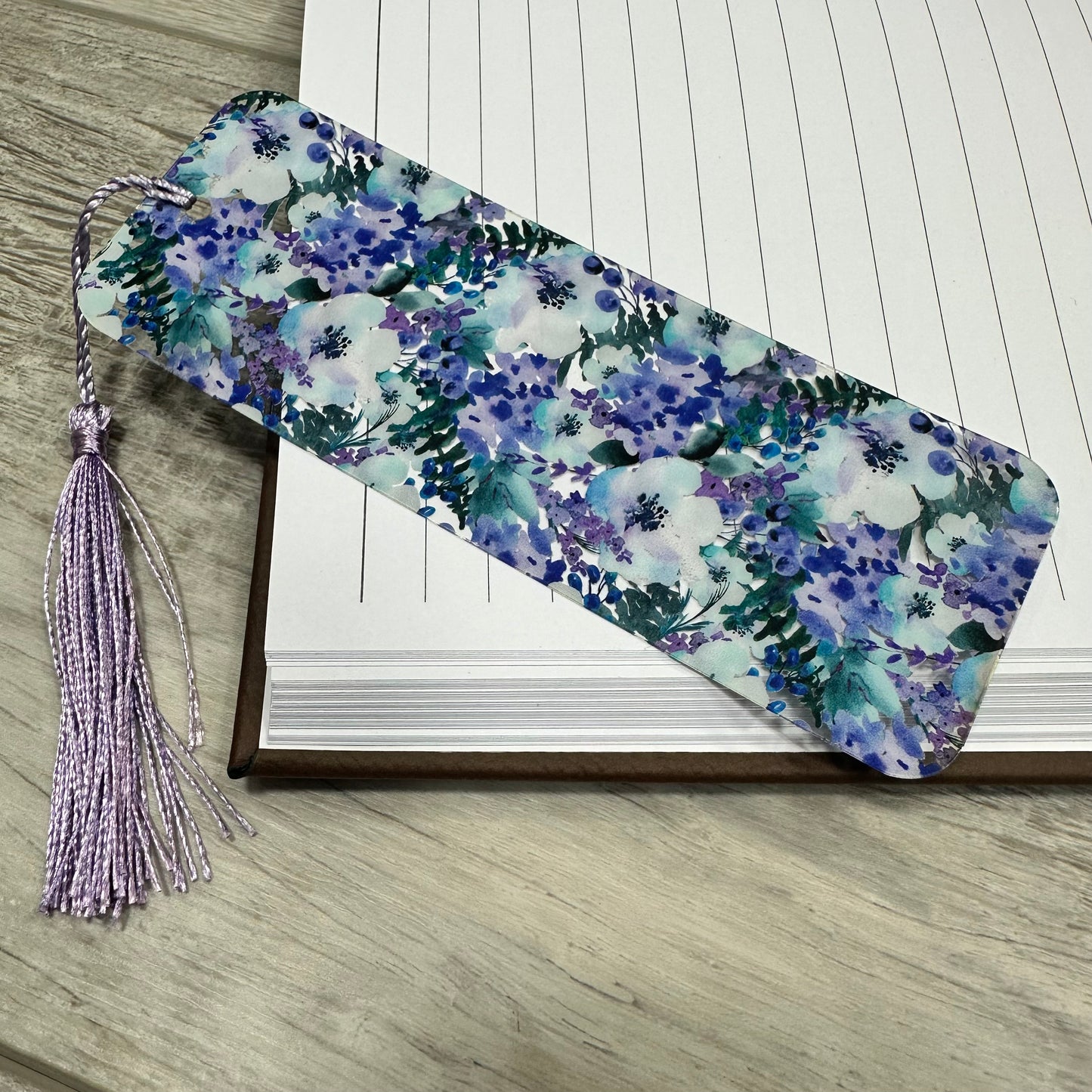 Purple Floral Bookmark