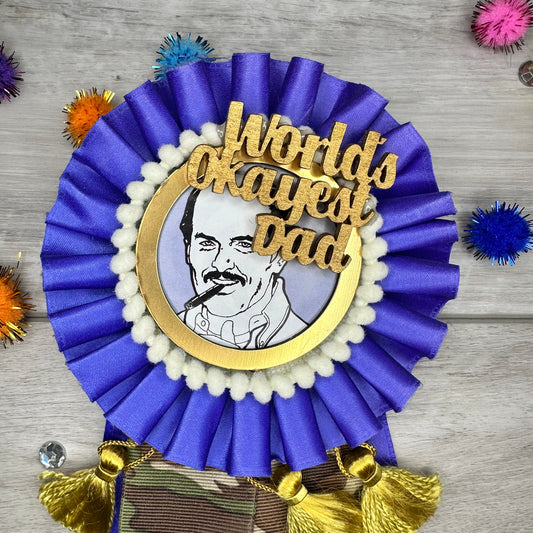 Okayest Dad Ribbon (Blue)