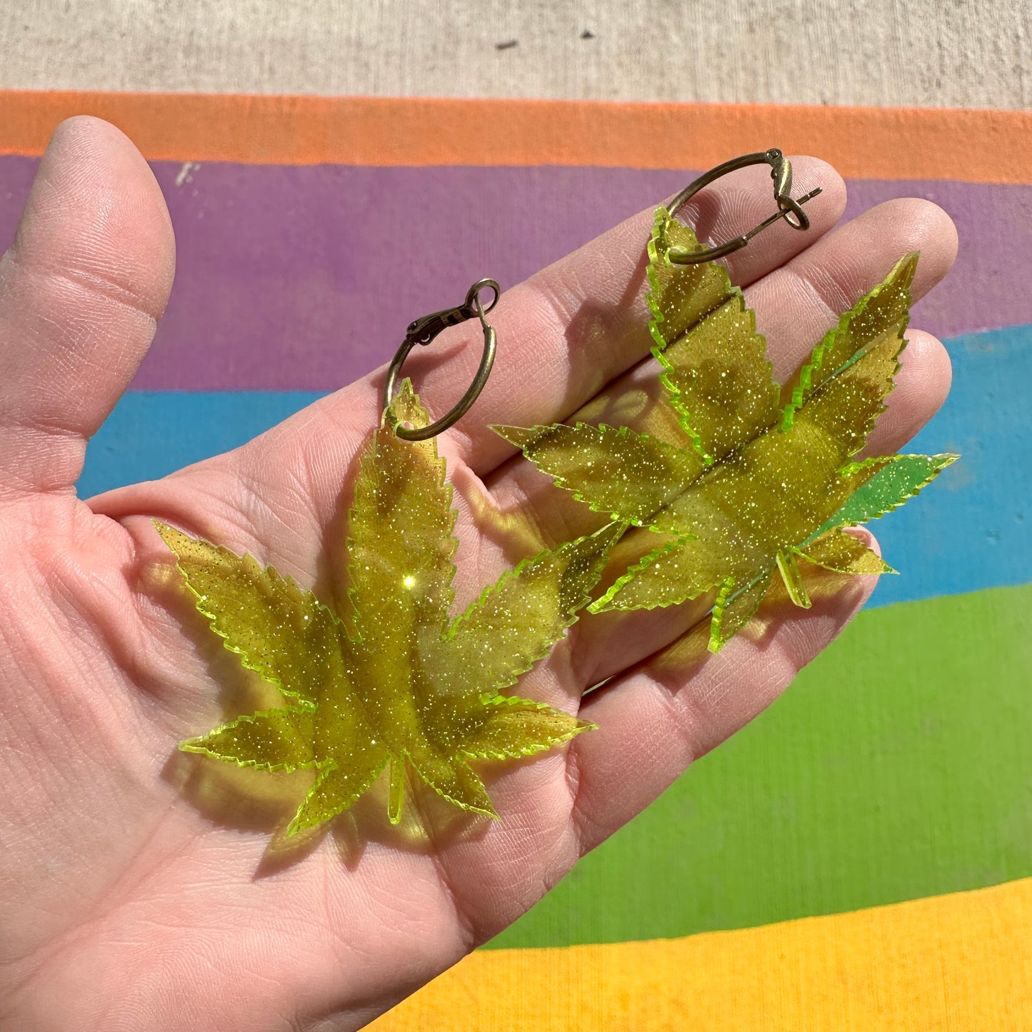 Weed Earrings