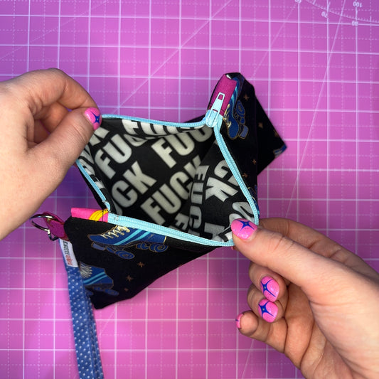 Blue Rollerskate F*Bag