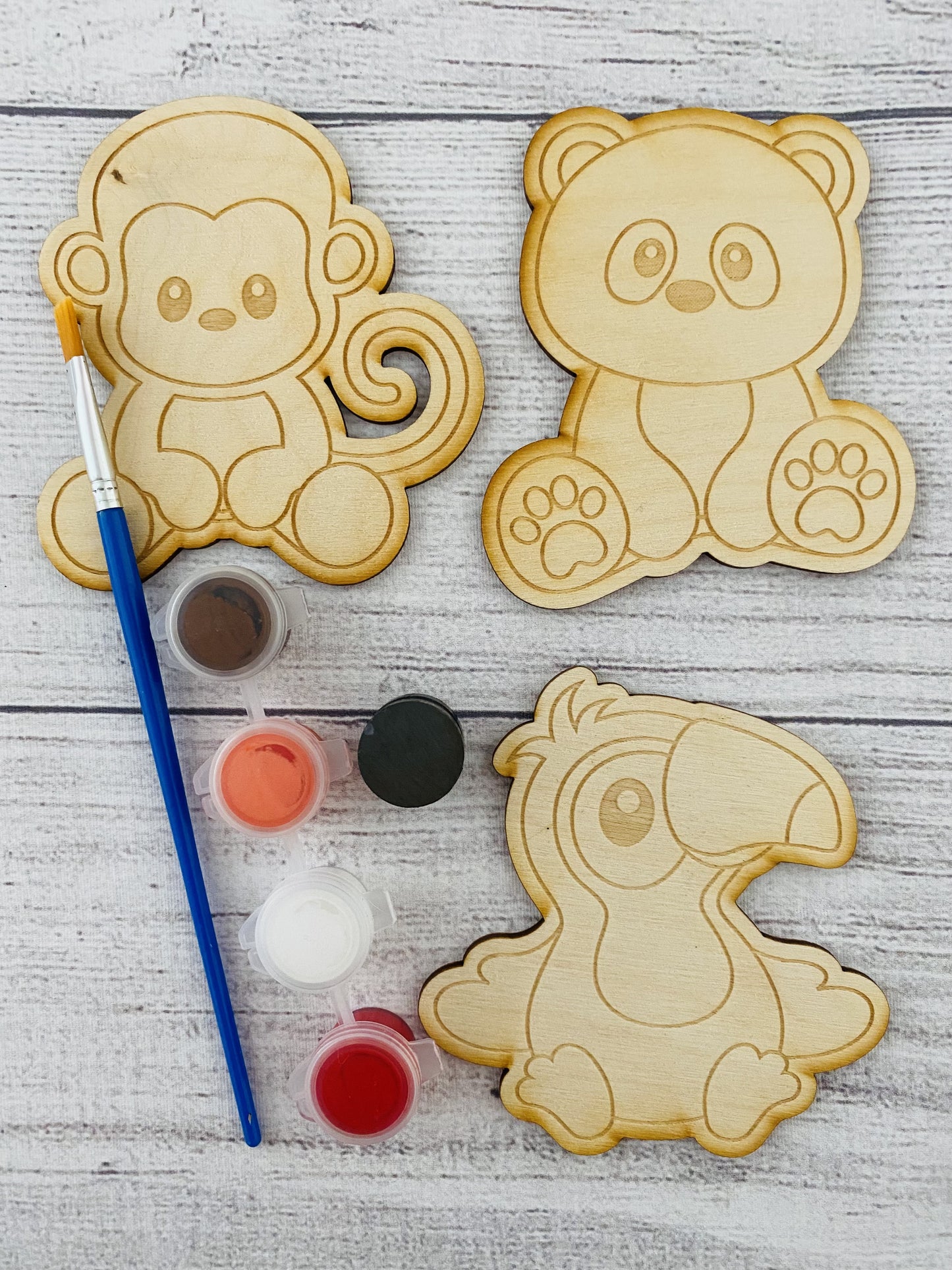 Jungle Animal Magnet Paint Kit