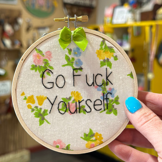 F Yourself Embroidery