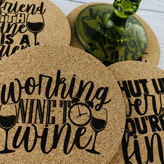 Wine Cork Coasters