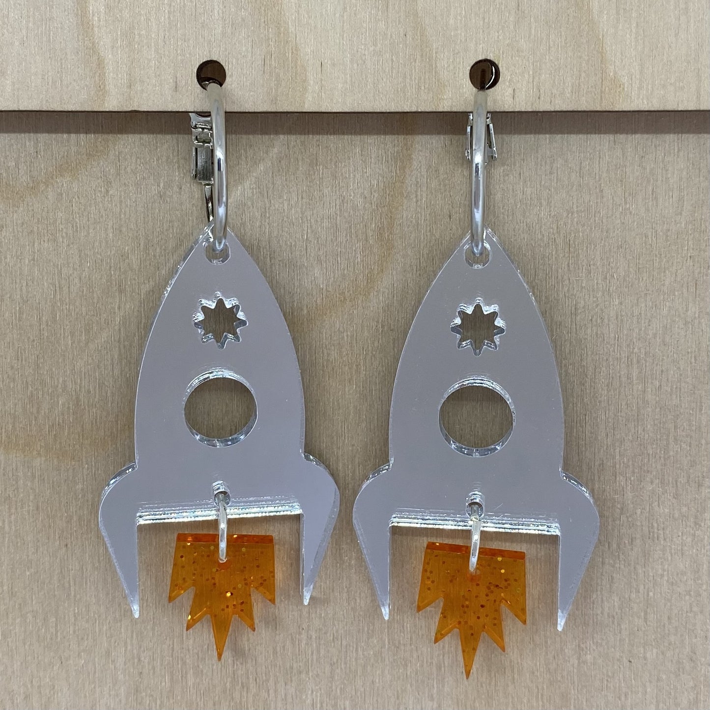 Rocket Ship Earrings