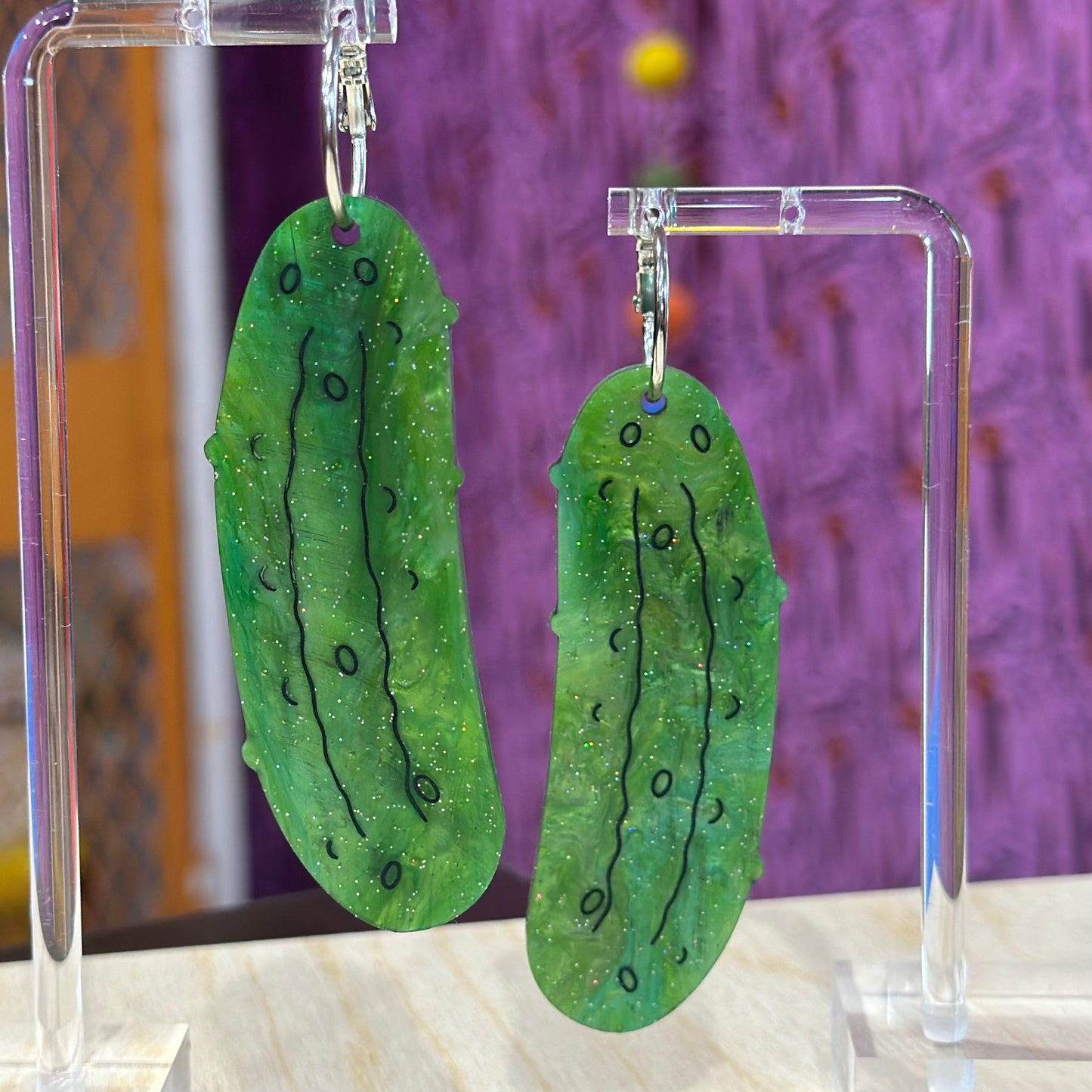 Pickle Earrings
