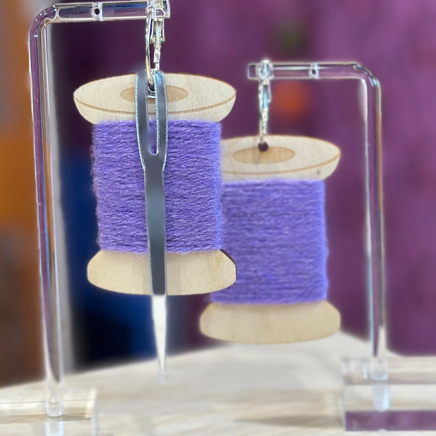 Thread Spool Earrings