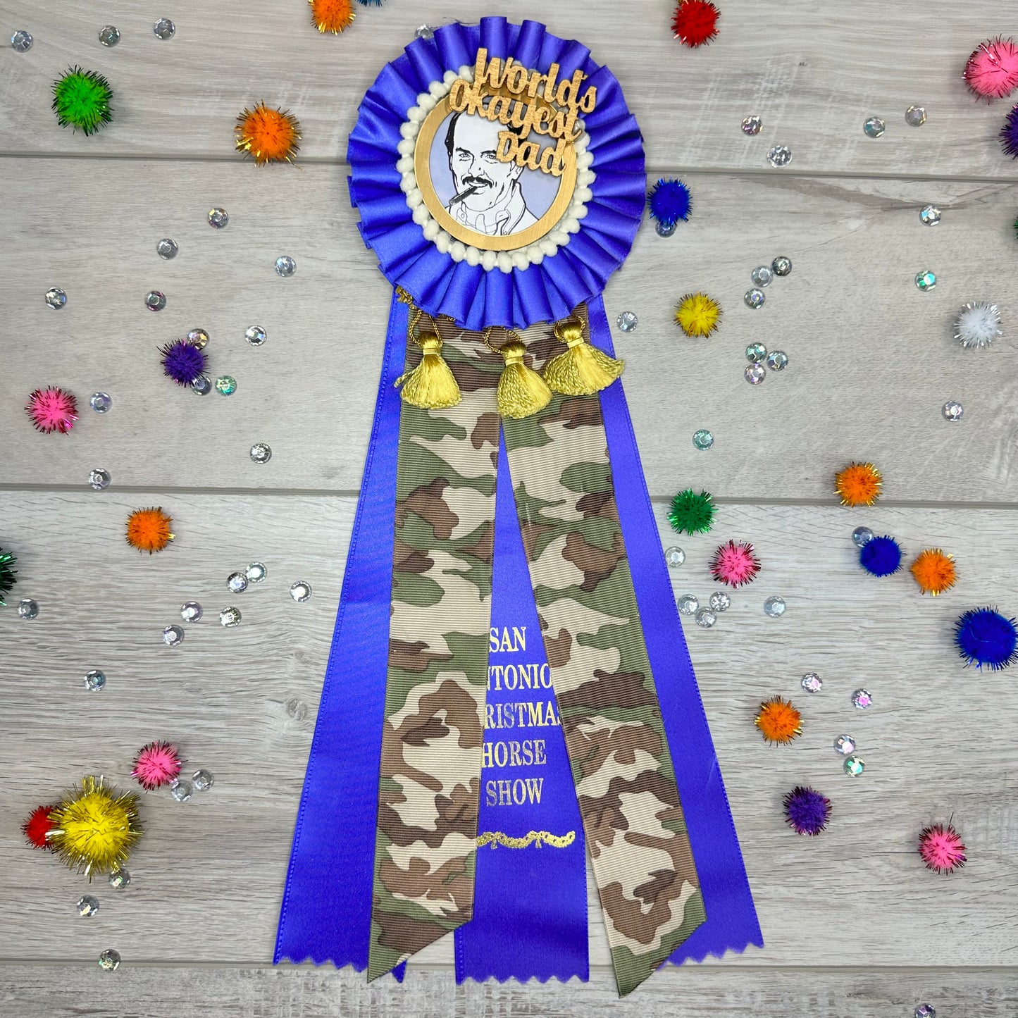 Okayest Dad Ribbon (Blue)