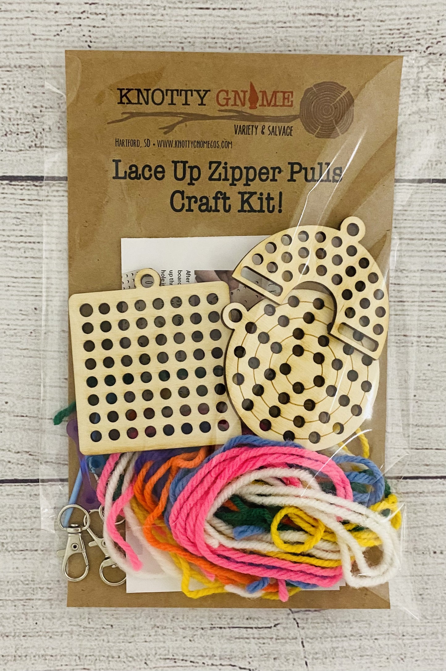 Lace Up Zipper Pull Craft Kit