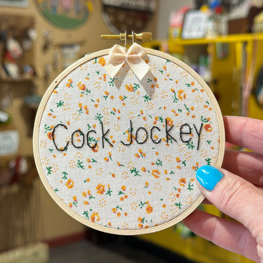 C*ck Jockey Embroidery