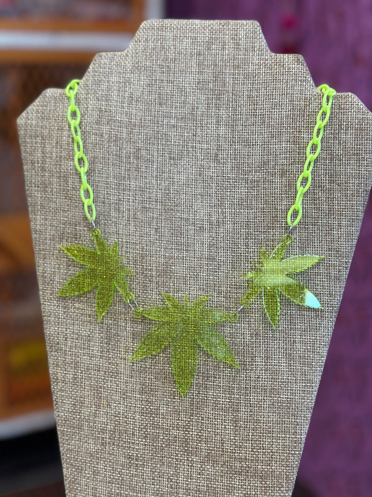 Weed Leaf Necklace