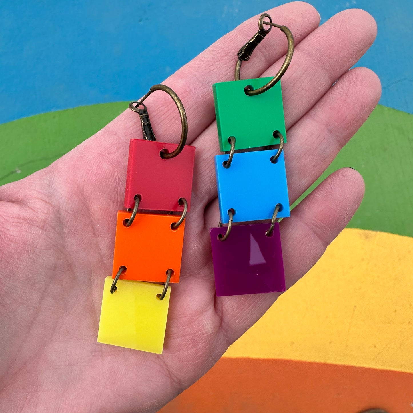 Pride Squares Earrings