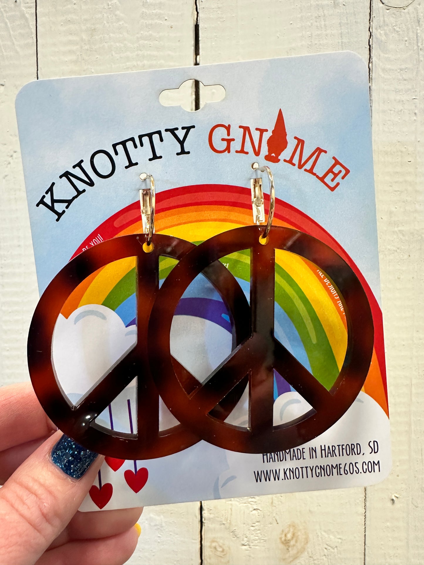 Peace Sign Earrings