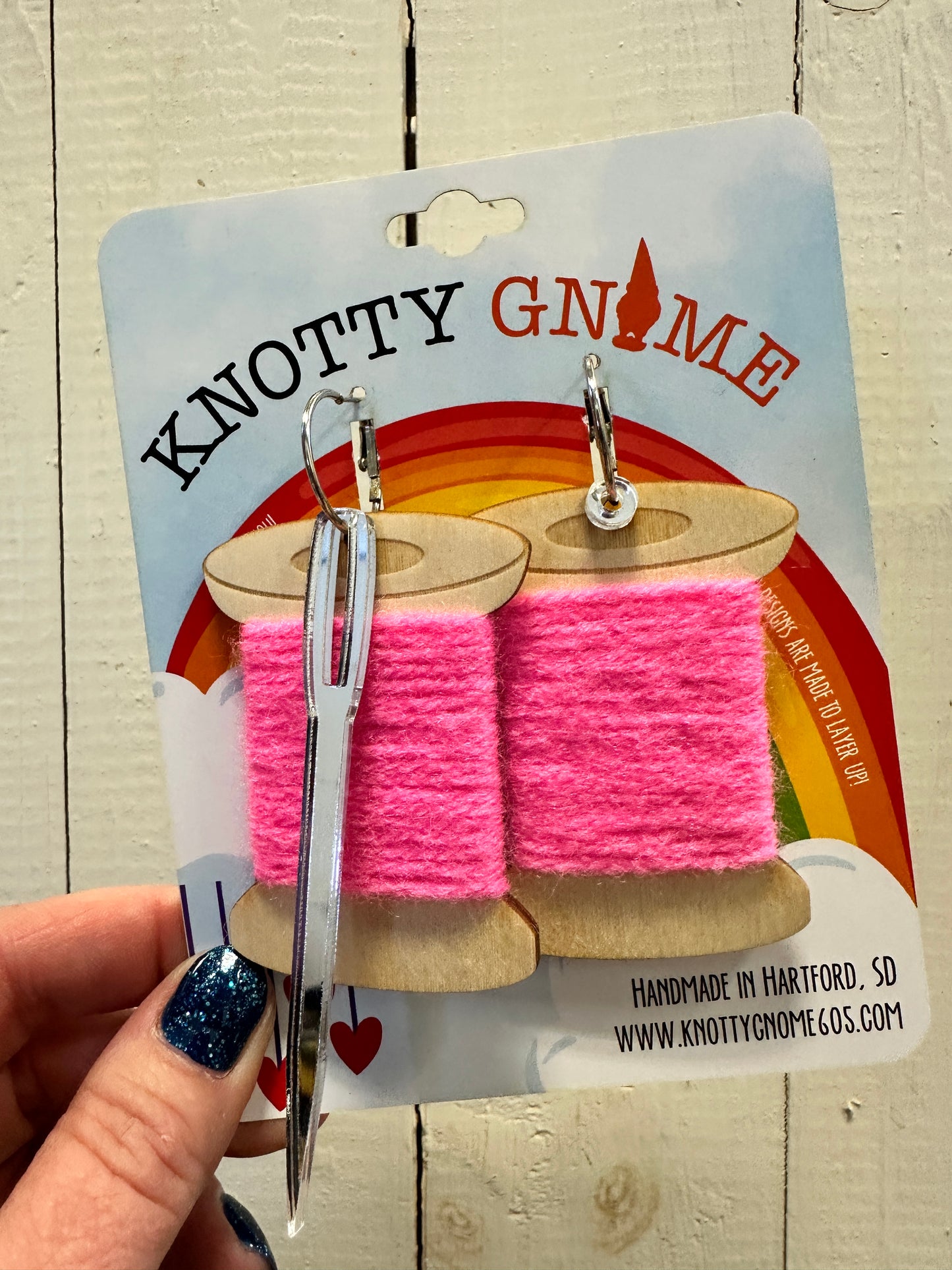 Thread Spool Earrings
