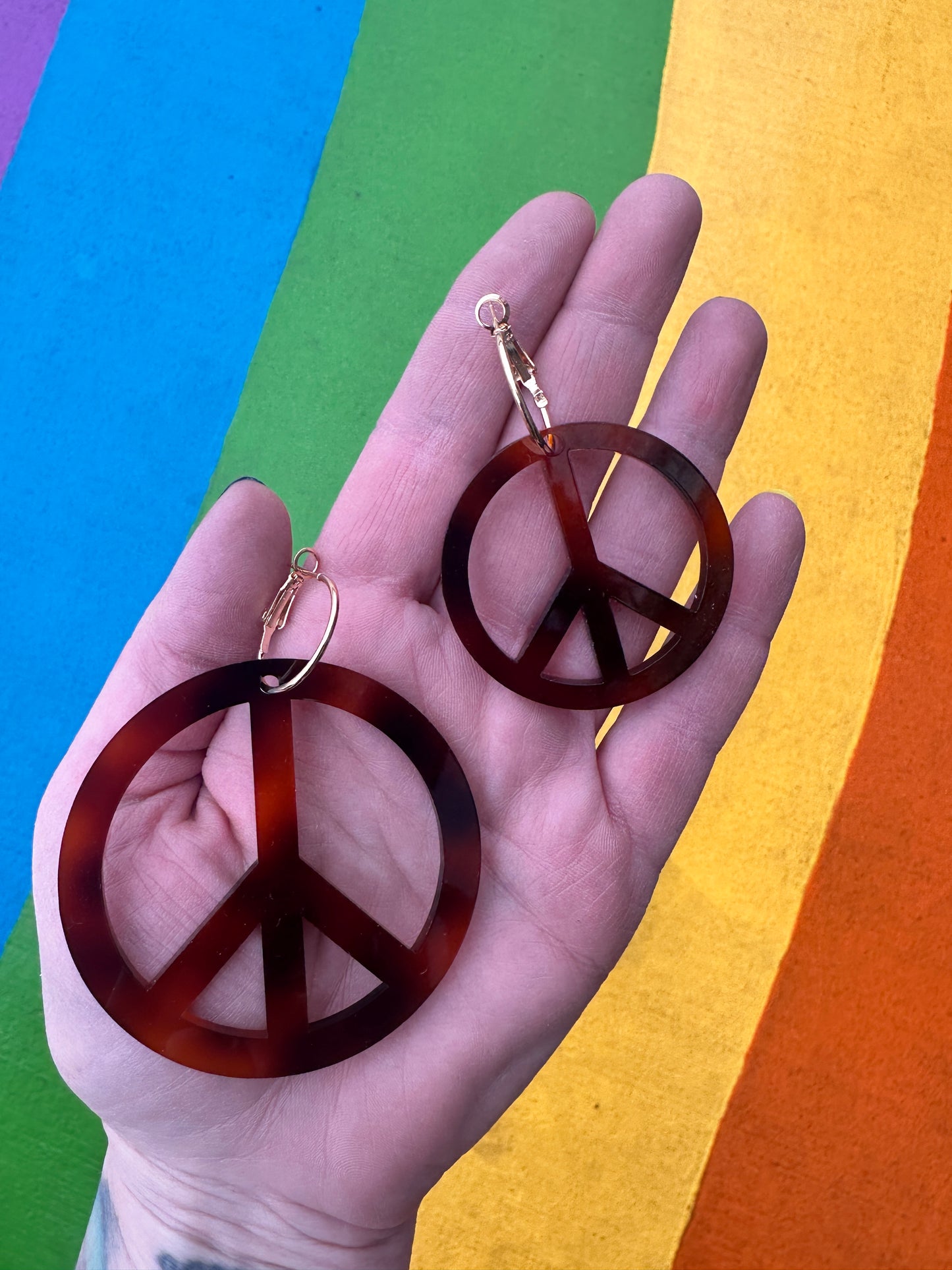 Peace Sign Earrings