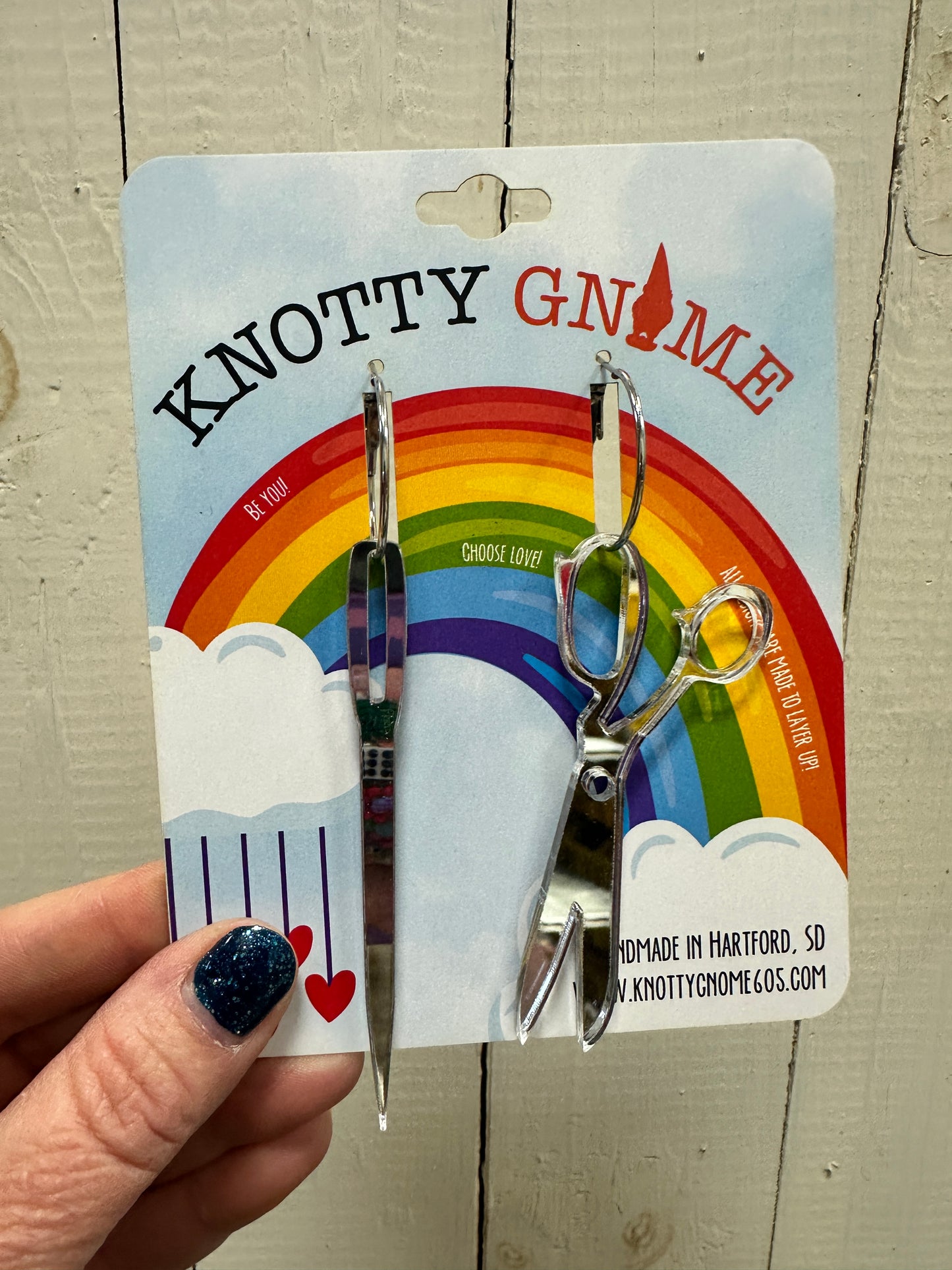 Scissor/Needle Earrings