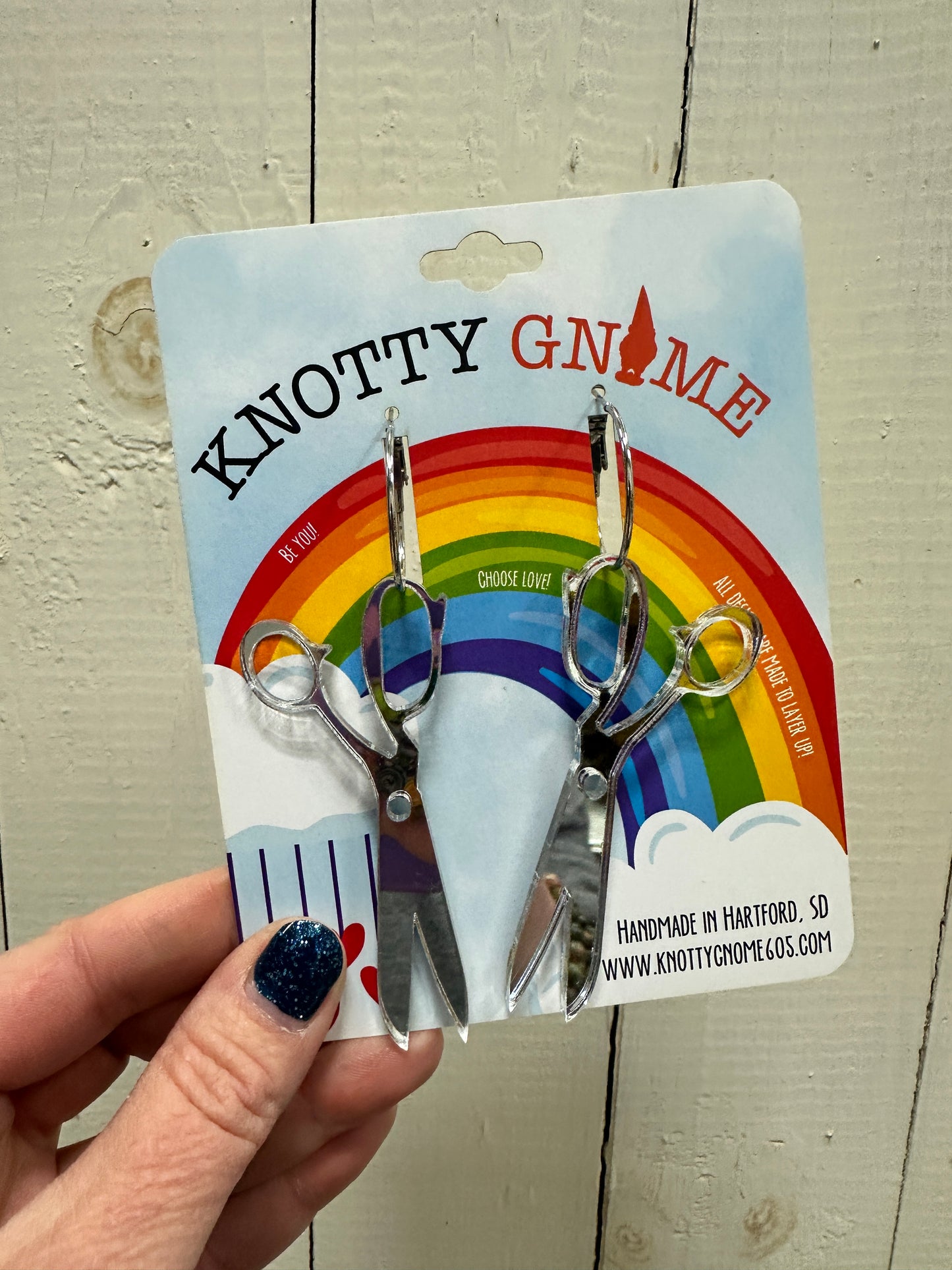 Scissor/Needle Earrings