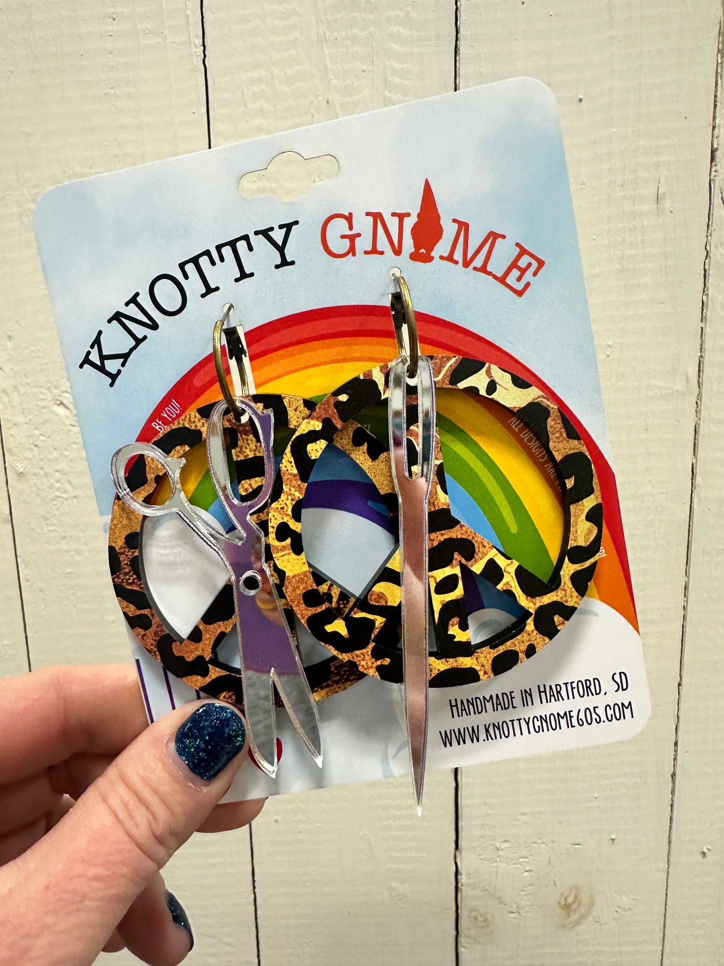 Crafty Peace Sign Earrings
