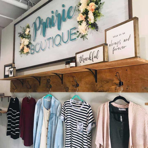 Boutique signage