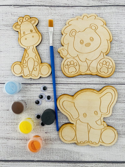 Zoo Animal Magnet Paint Kit