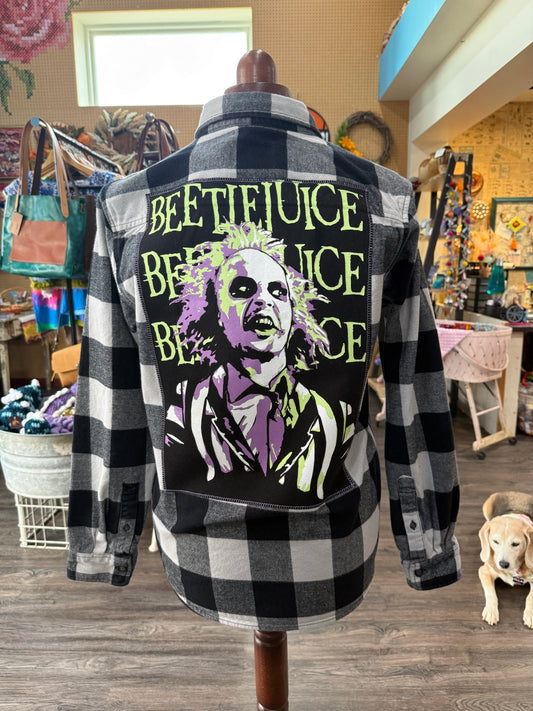 Beetlejuice Flannel