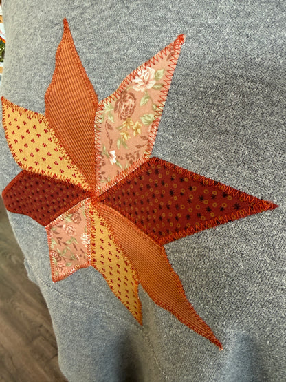 Quilt Star Sweatshirt - Gray