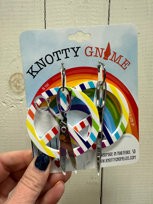 Crafty Peace Sign Earrings