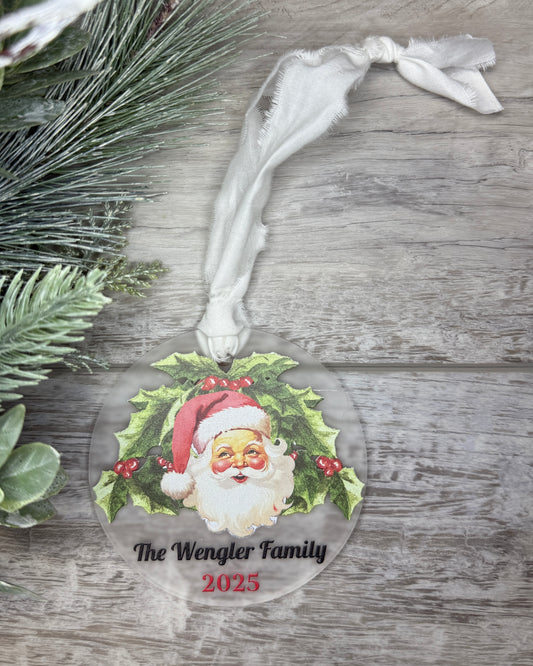 Christmas Santa Ornament