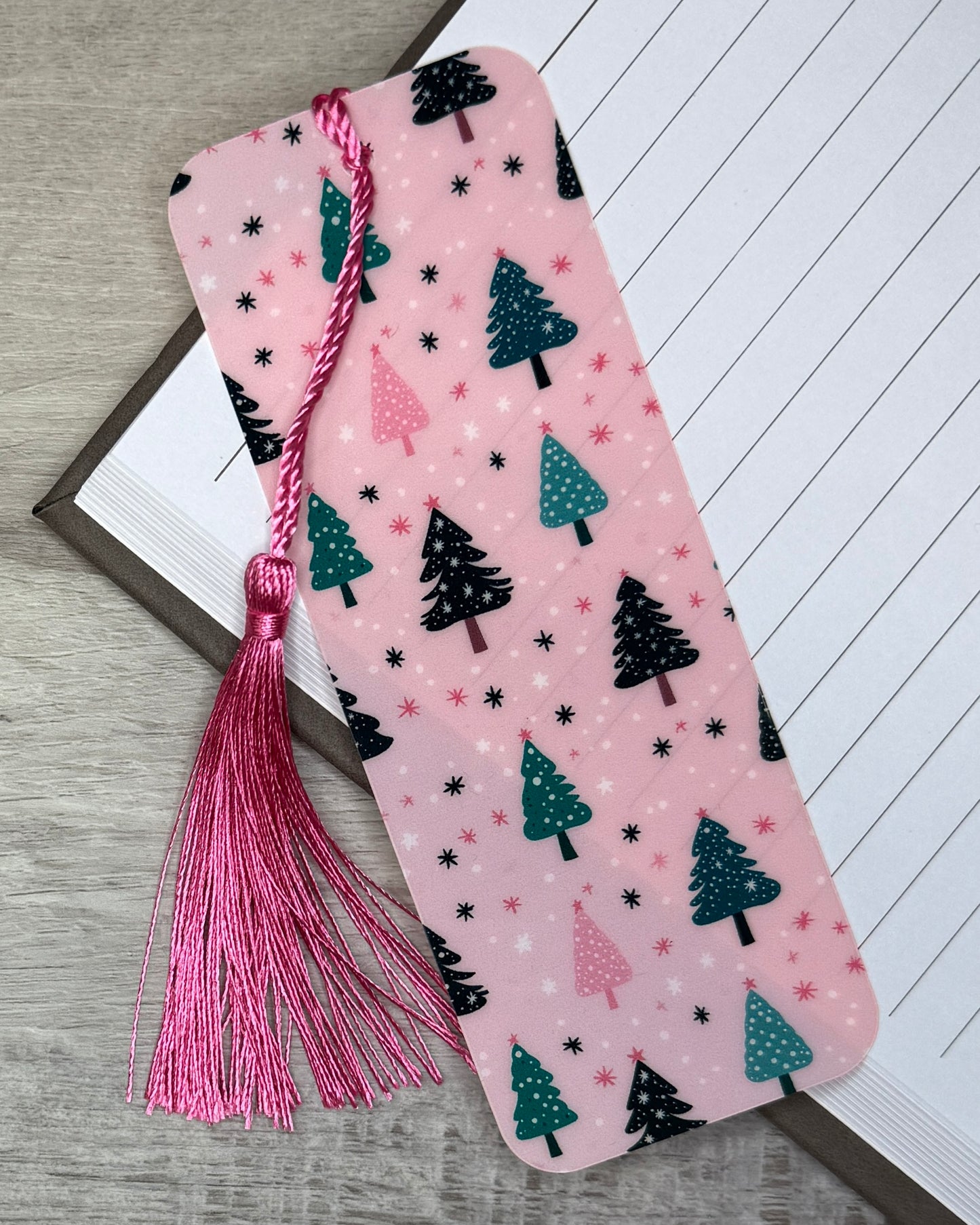 Pink Tree Bookmark