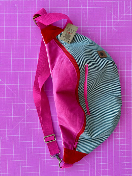 Pink/Red Crossbody/Giant Bum Bag