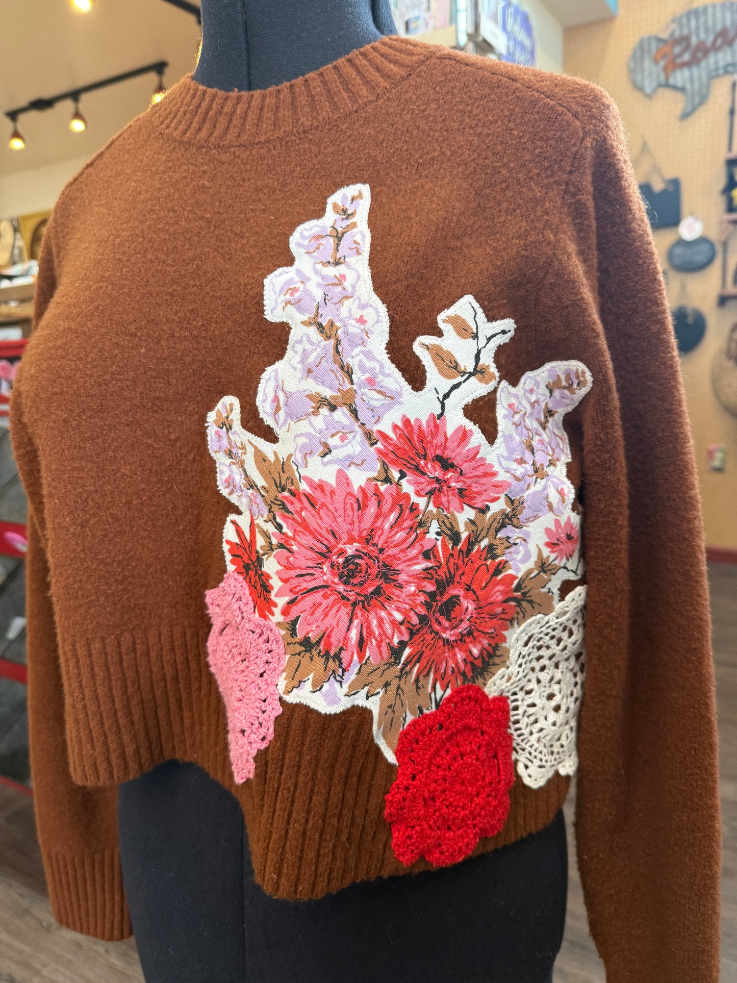 Custom Tablecloth Applique Upcycle