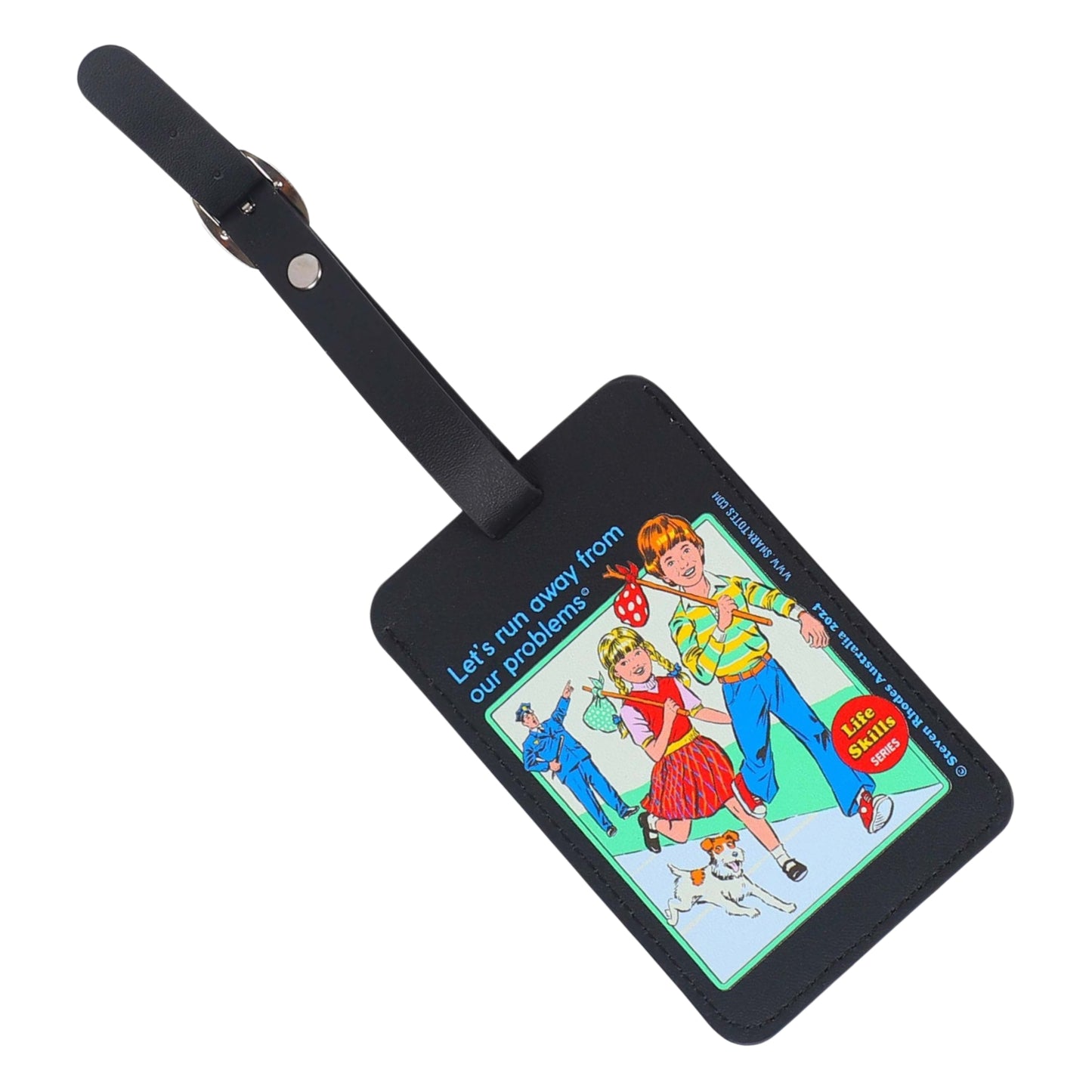 Let's Run Away From our Problems Luggage Tag