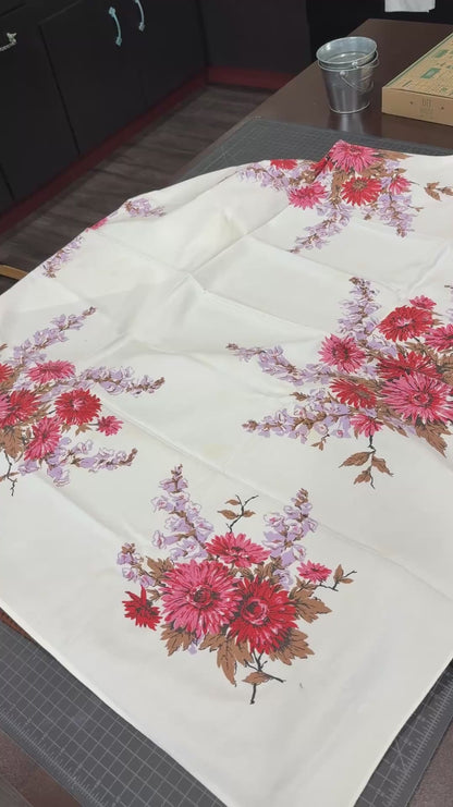 Custom Tablecloth Applique Upcycle