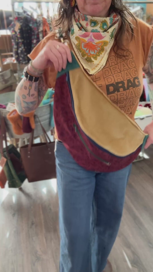 90s Colors Crossbody/Giant Bum Bag