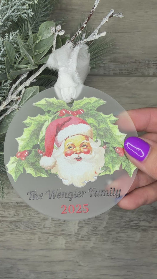 Christmas Santa Ornament